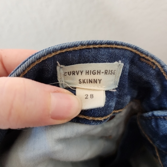 Madewell Moreaux Wash Curvy High-Rise Skinny Jeans 28 - Picture 6 of 9